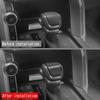 For Toyota Land Cruiser 300 LC300   2024 ABS Carbon Fiber Car Gear Shift Knob Gear Head Cover Trim Sticker Accessories