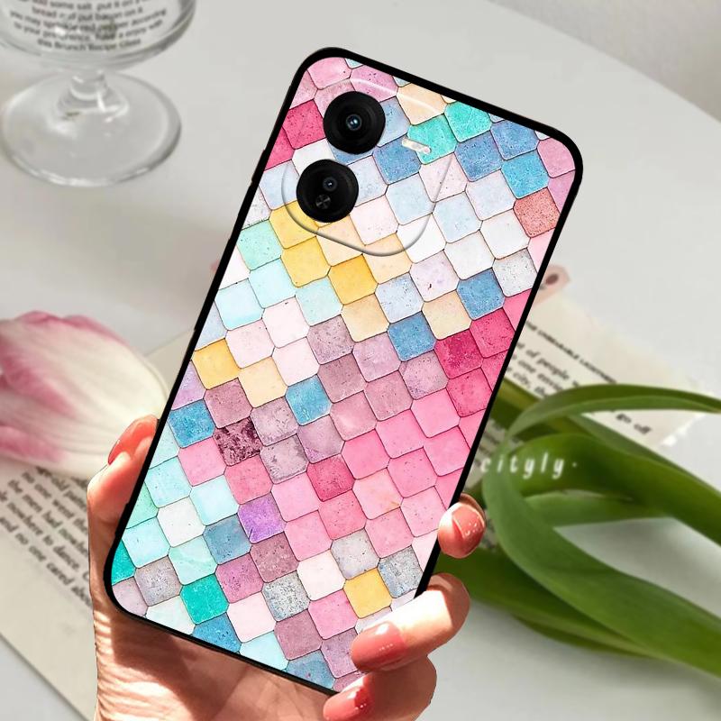 For Vivo IQOOZ9X Cases Z9 Turbo Z9X Z9Turbo 5G Luxury Painted Phone Silicone Soft Back Cover For IQOO Z9 Lite Protective Shells