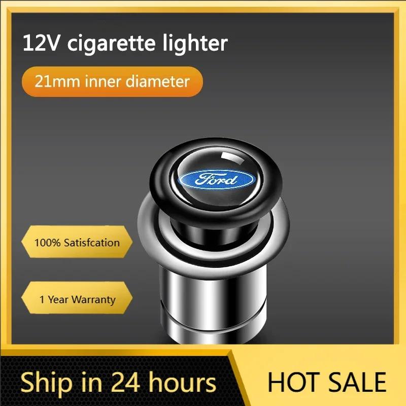 Car Sticker 2026 For Ford Car Cigarette Lighter 12v Auto Interior Lighter for Ford RS ST Ranger Mondeo Mk4 Mustang Kuga Fusion K