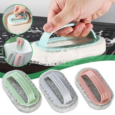 Cleaning Brush With Handle For Kitchen Bathroom Bathtub Decontamination Wiping Strong Scrubbing C9X1