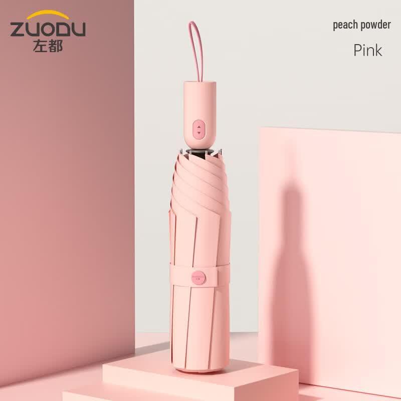 ZUODU Women s Fully Automatic UV Protection Sun Rain Umbrella