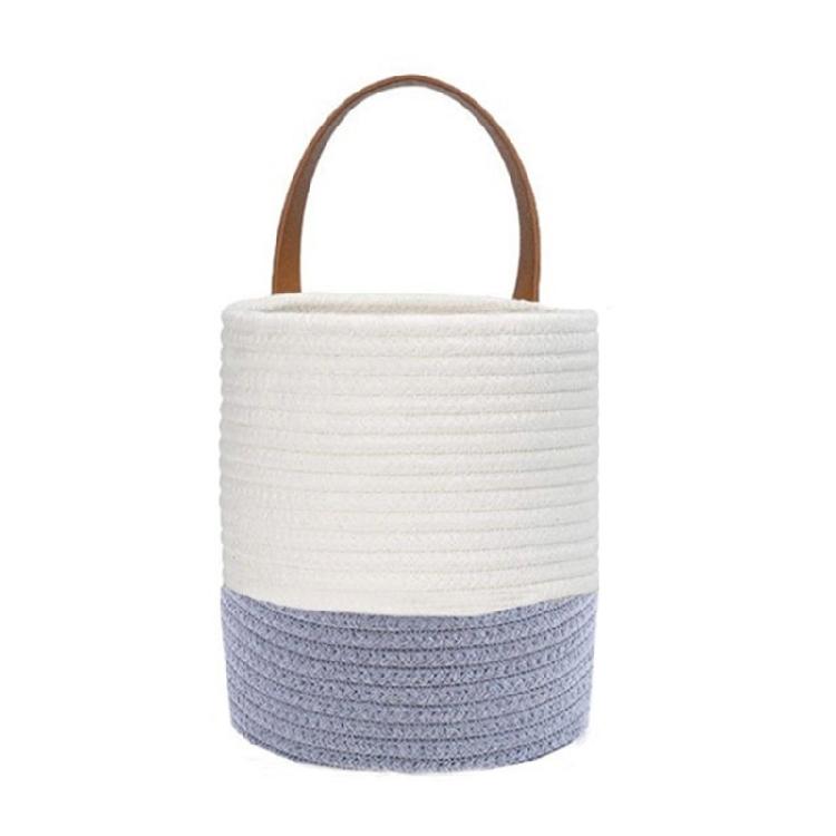 Woven Basket Imitation Rattan Storage Baskets Desktop Organizer Hanging Planter