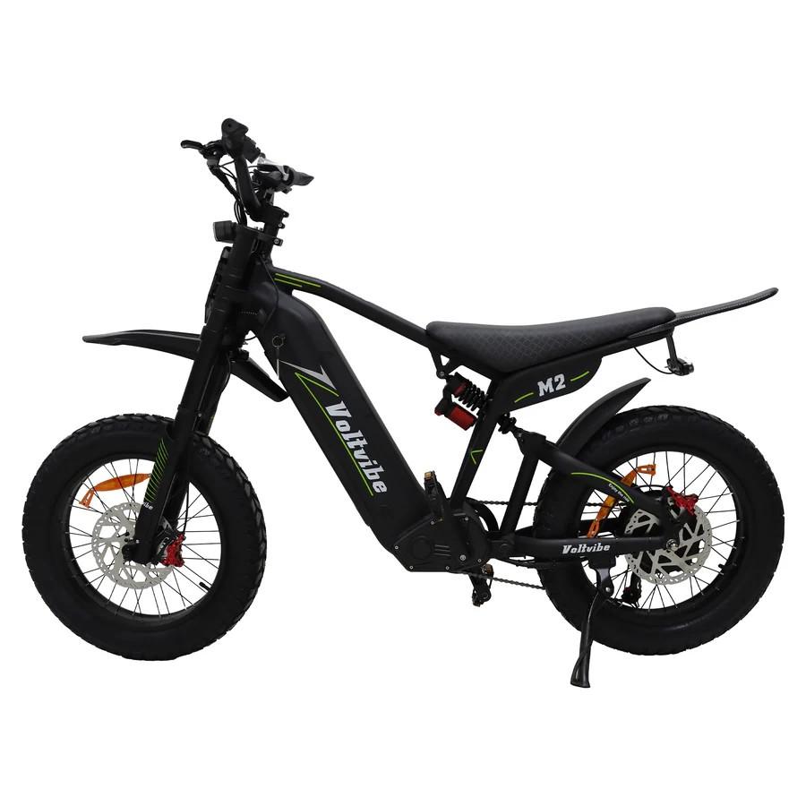 VOLTVIBE M2 Elcykel för Terräng, 60V 25Ah Batteri, Full Fjädring