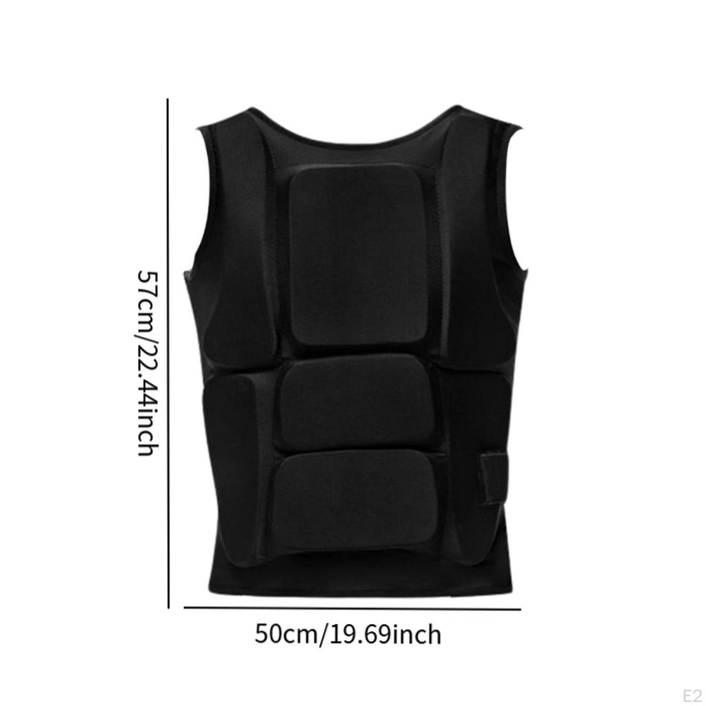 Karate Brustschutz Rippenausrüstung Bequemer Körperschutz Taekwondo für Kickboxen