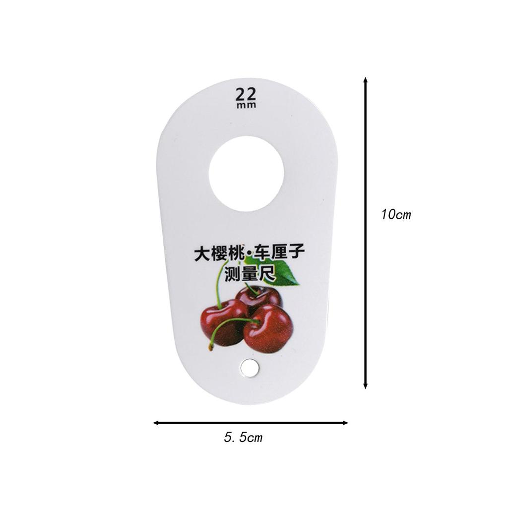 Ruler for Fruits 7 Holes Diameter Gauge Multifunction Professional Cherry Fruit Caliper Standard Measurement Measuring Ruler