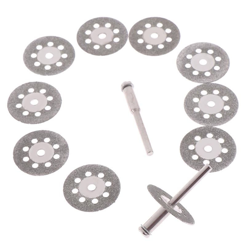 10Pcs Diamond Cutting Wheel Saw Blades Cut Off Discs Set For Rotary Tool