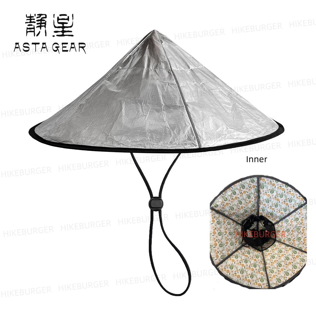 ASTA GEAR Tyvek/DCF Sun Hat Outdoor Ultralight Hat Rainproof Folding Silver-Coated Hat Sunproof Hiking Backpacking