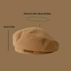 Letter Patch Decor Beret Hat, Vintage Sunscreen Versatile Painter Fedora Hat, Women's Caps & Hats