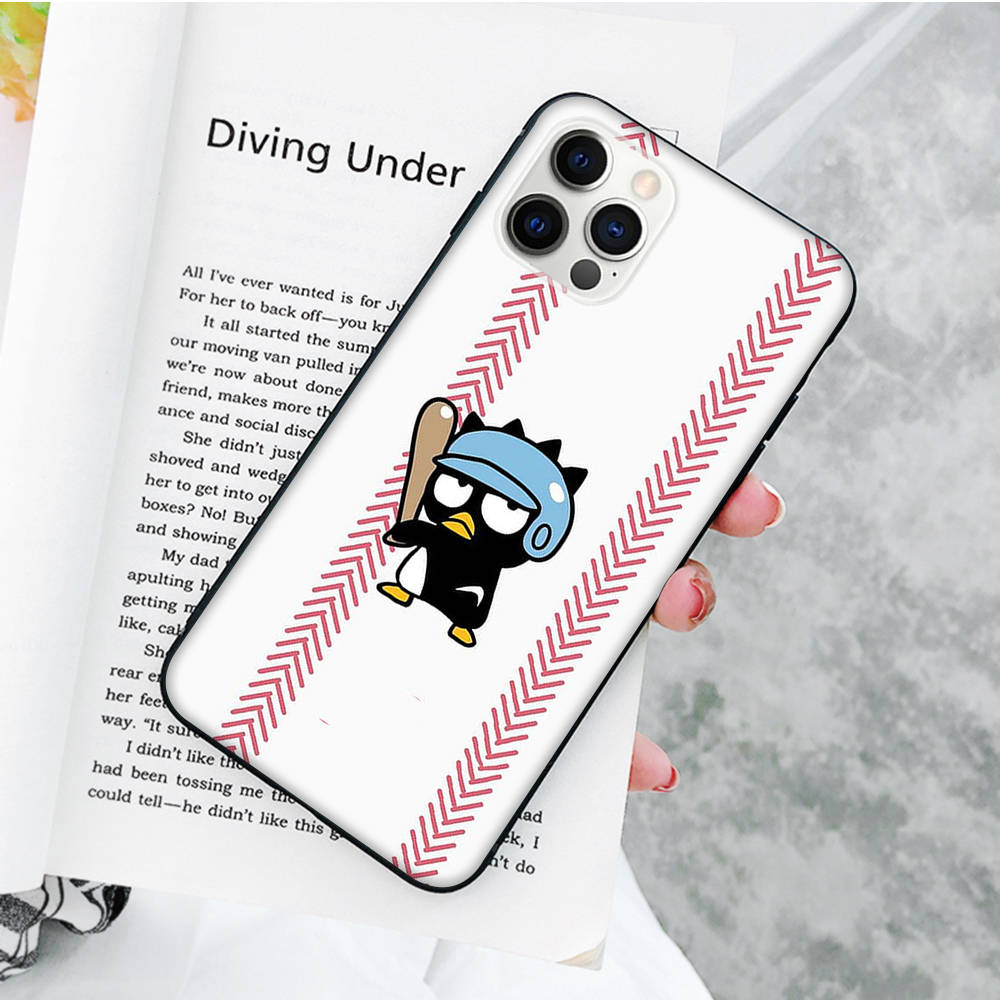 JZ22 Badtz-maruBlack Sofe Case for Xiaomi Poco X6 X4 M5 M6 F5 F6 C65 C55 C50 C51 C40 Pro Redmi 14C A3X 13C 12C 11T 10A 9C Note 7 6 8A Plus