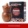 Acacia Wood Hand-Crank Pepper Grinder - Creative Black/Sichuan Pepper Mill for Western Cuisine
