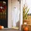 Floating Ghost for Patio Trees Halloween Hanging Swing Decor with String Lights, Glowing Party Supplies Outside Ornament Yard Tree, Outdoor