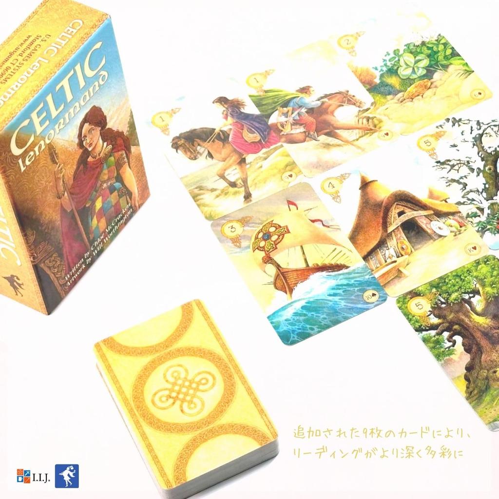 I.I.J Lenormand Cards, Celtic Lenormand Oracle Cards, Fortune Telling, with Japanese Instructions, Authentic