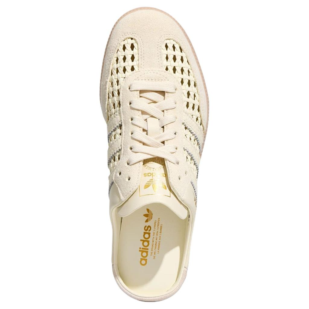 adidas Original Samba Mule Bekväm passform Ingen speciell funktion Stängd tå Tofflor Damskor Ljusbeige KH7719