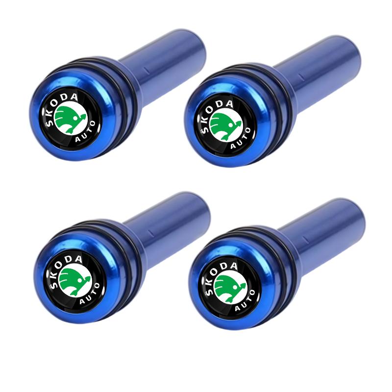 VMAD6 Alloy automobile safety door lock pin safety accessories For skoda OCTAVIA RS FABIA KAMIQ KAROQ KODIAQ RAPID SCALA SUPERB Scale