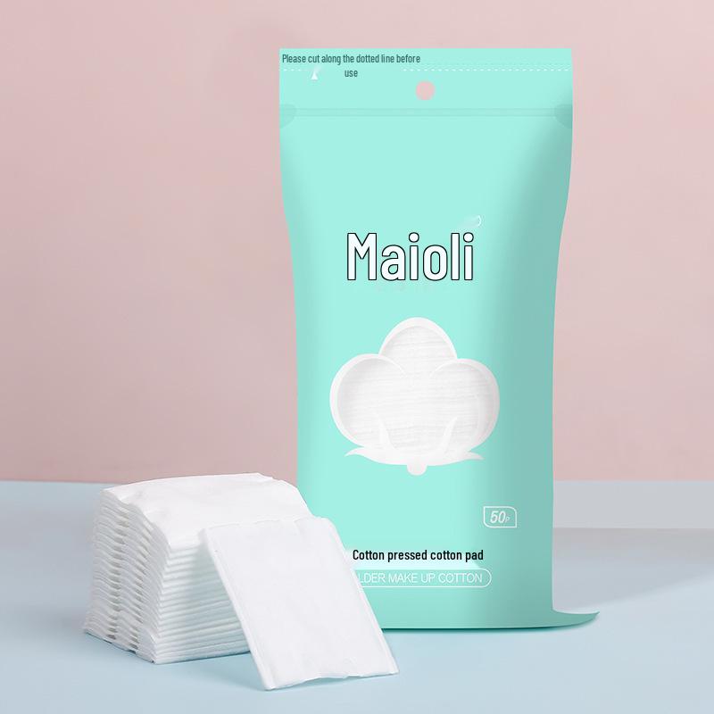 Töjbara ansiktsmasker i bomull och sminkborttagningspads – Salongsklassade, tunna, våta kompresser