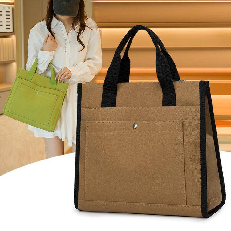 Waterproof Nylon Handbag with Customizable Print Design