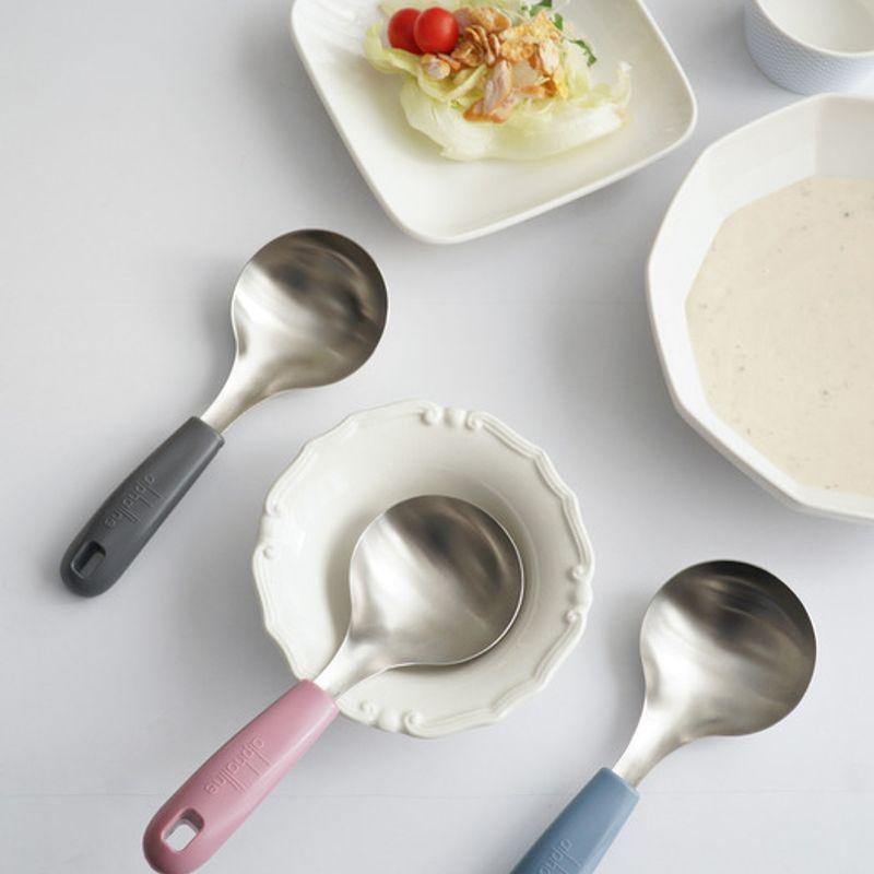 Surfinia Mini-Servierlöffel aus Edelstahl mit pastellfarbenem Griff