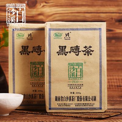 Baishaxi 2010 Yr Hei Zhuan Cha Anhua Bai Sha Xi Dark Tea Brick Chinesische Tees 400g
