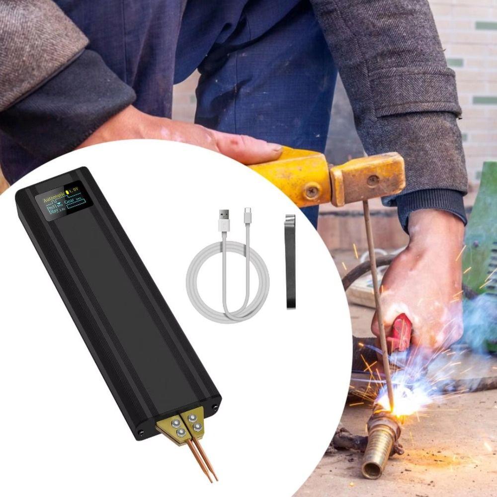 80 Gears Mini Spot Welding Machine Adjustable Integrated Design Welder  Nickel Belt Welding