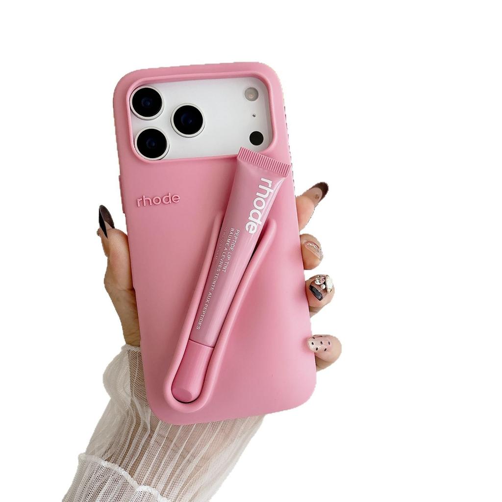 Hailey's Silicone iPhone Case with Lipstick Holder for iPhone 13, 14, 15, 17 + Gift Box