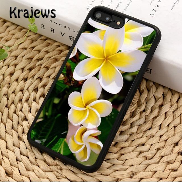 Krajews Frangipani Tropical Flowers For iPhone 17 Air 16 Phone Case Cover 15 14 plus 12 13 pro max coque Fundas