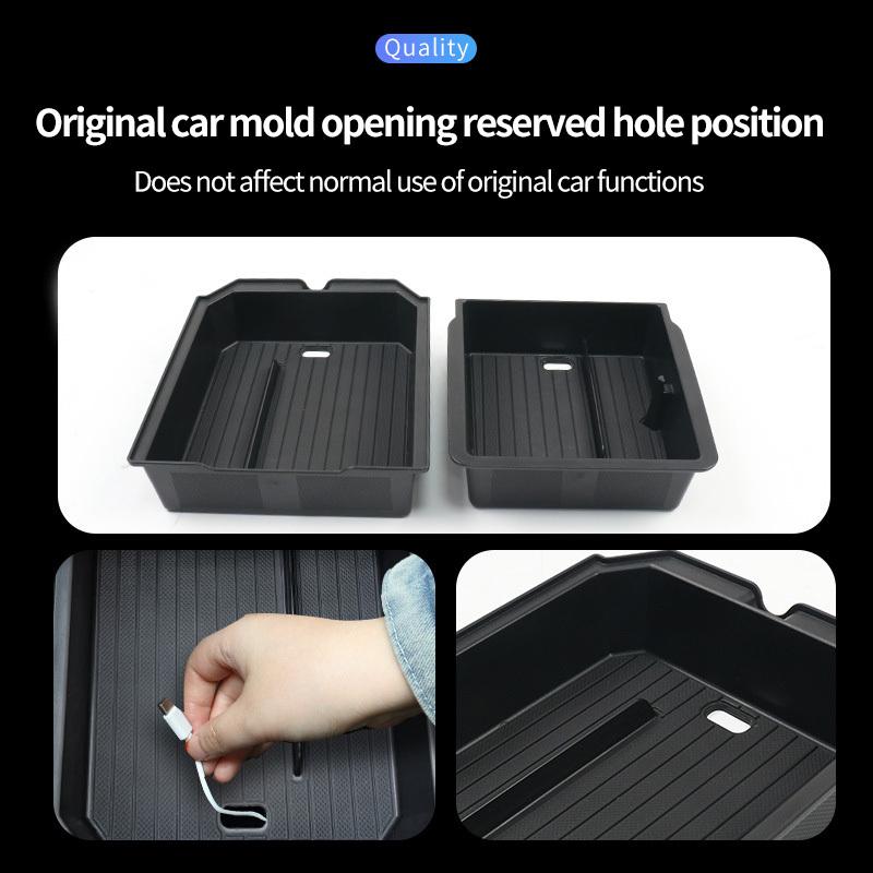 For Tesla Model 3 Y Juniper Highland 2025 2026 Launch Console & Armrest Upper and Lower Storage Box Watercup Holder Camera Cover