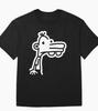 Gildan 5000 Funny Cartoon Graphic T-Shirt Black Unisex Short Sleeve Cotton Tee