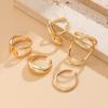 DIEZI New Sweet Cool Geometric Metal Finger Rings For Women Girls Men Gift Punk Gold Silver Color Knuckle Joint Ring Jewelry