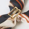 Daks Navy Dd Chain Scarf   Ring Set Dcsc6e701n2