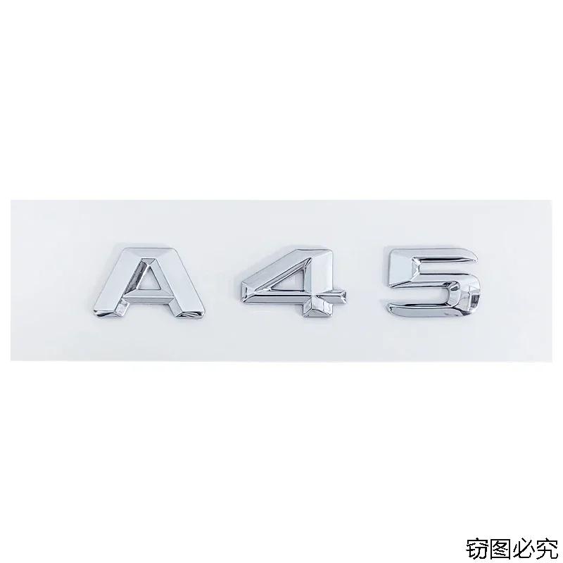 

3D Car Body ABS Emblem Auto Rear Trunk Badge Sticker for Mercedes Benz C63 A45 E320L E350L S400L A220L ML350 GLS450 CLA260