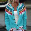 2026 Foreign Trade New 3D Digital Printing Cardigan Knitted Jacket Women's Clothing Early Spring and Autumn Factory Wholesale