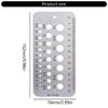 29 Holes Drill Bit Size Gauge Measuring Tool for Accurate Measurement Index Gauge Tool Metric/Inch Drill Bit Gauge