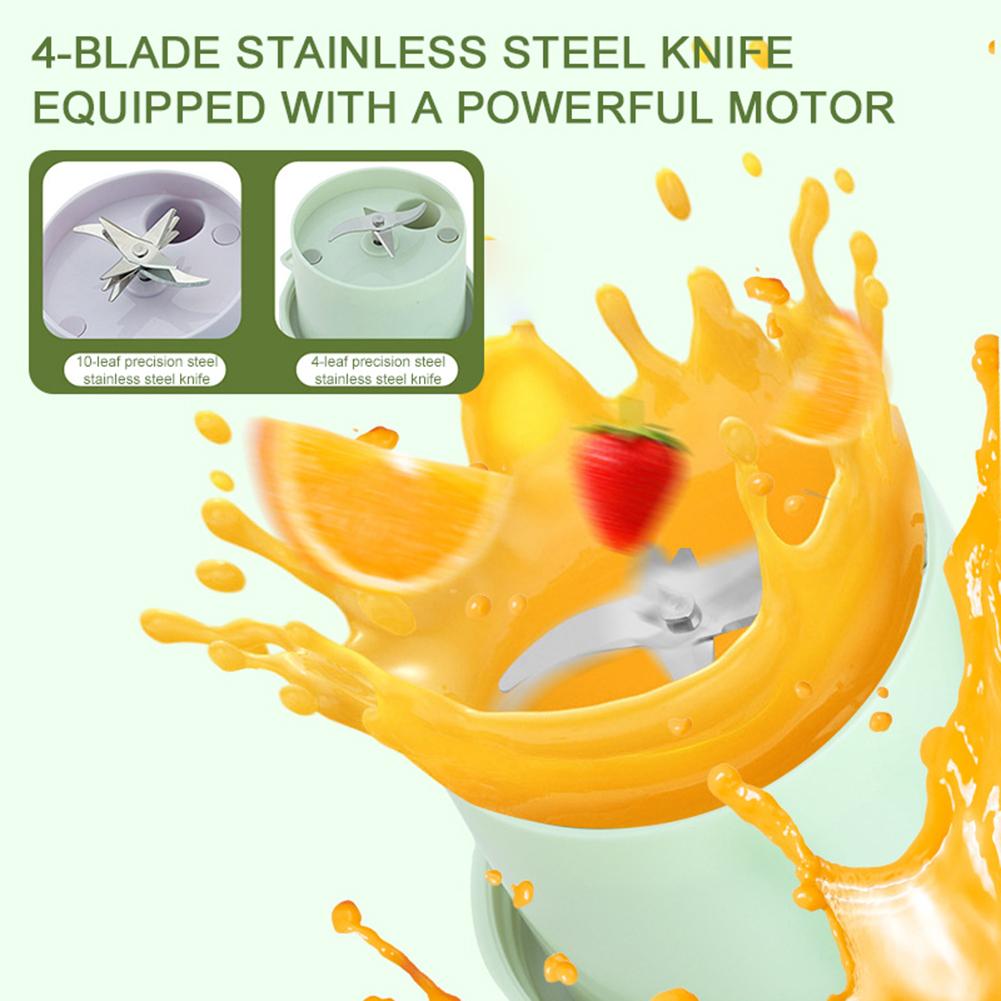 Portable Electric Juicer Blender USB Rechargeable Mini Juicer Blender For Office Sports Juicer Machine Water Bottle