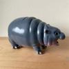 Kawaii Hippo Resin Figurine Pygmy Resin Statue Gifts Hippopotamus Ornaments  for Christmas