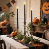 Halloween Conical Flameless Candle, 3D Flame Halloween Decorative Candle Light Remote Control LED Electronic Tearful Candle Light