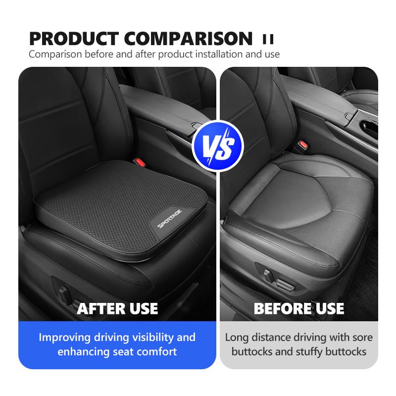 Car Seat Leather Cushion Cover Ice Silk Non-Slip Pad For KIA Sportage Ceed Sorento Niro Cadenza Proceed Sephia