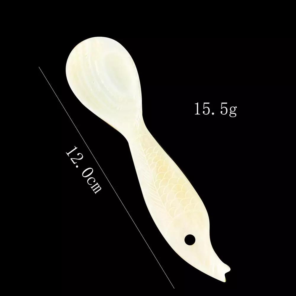 

1 шт. Натуральная белая перламутровая ложка для икры, для подачи икры, яиц, кофе, ресторанные сервировочные инструменты, резная раковина, столовая посуда для еды