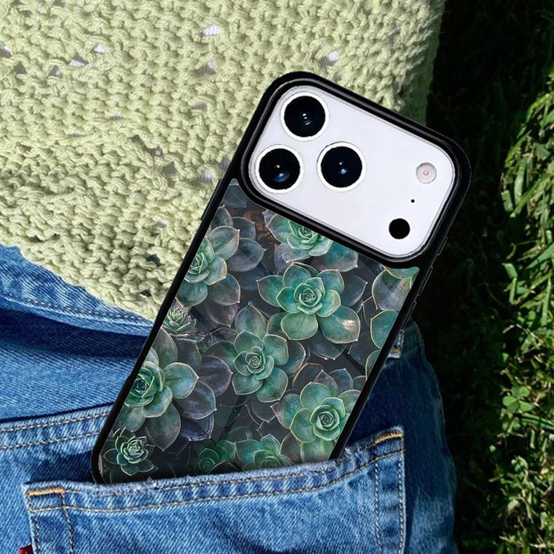 Cactus Plants Succulents Phone Case Cover for IPhone 11 12 13 14 15 16e 17 Pro Max Coque for IPhone 17 Air