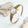 Vintage Watch Design Bangle Creative Titanium Steel Hand Chain Exquisite Open Bracelet  Gift