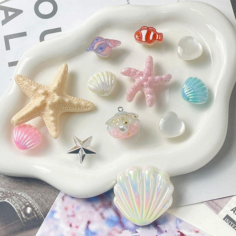 12Pcs Hawaiian Starfish Shoe Buckles Removable Shoe Accessories Diy Shoe Flower Women'S Beach Shoes Decorative Buckle Ornaments