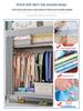 All-Steel Frame Thickened Cloth Wardrobe for Bedroom or Dormitory - Large Capacity Storage