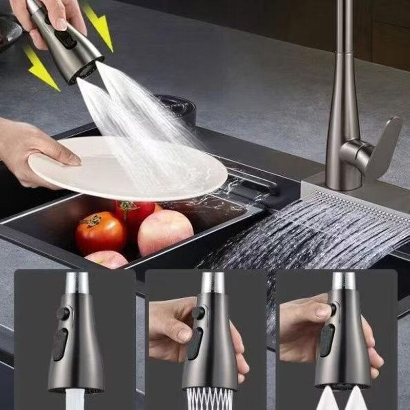 OEING 304 Stainless Steel Pull-Out Kitchen Faucet