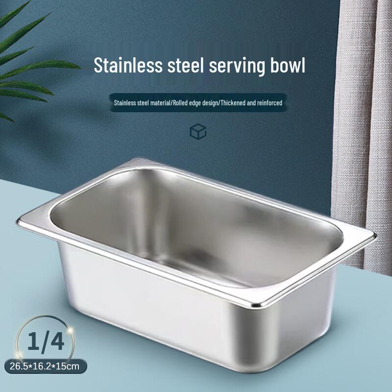 Jiwanggu 304 Stainless Steel Gastronorm Food Pan with Rolled Edge