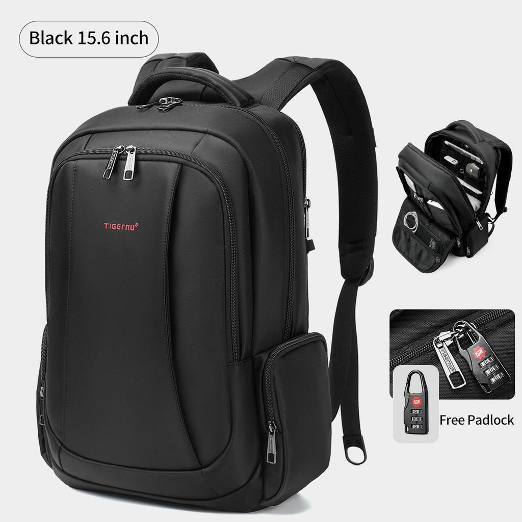 Tigernu Herren Rucksäcke Vakuumkompressions-Rucksäcke 14 15.6 17.3'' Laptop Rucksack für Herren Schulrucksack Männlich Reise Rucksäcke