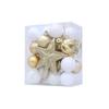 31-Pcs Christmas Ball Tree Ornament Set Hanging Ornaments Ball Plastic Tree 5x4cm For Exquisite Glitter Finish Home Decor