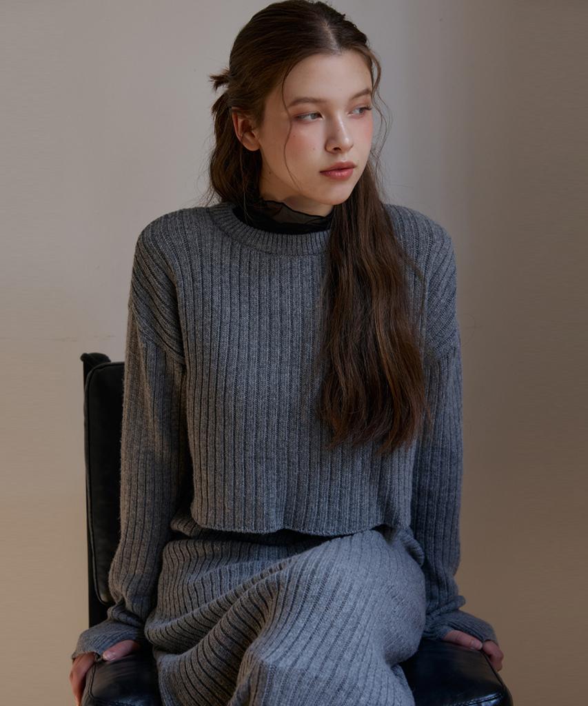 ODER Cozy Crop Warmer Pullover - Grey