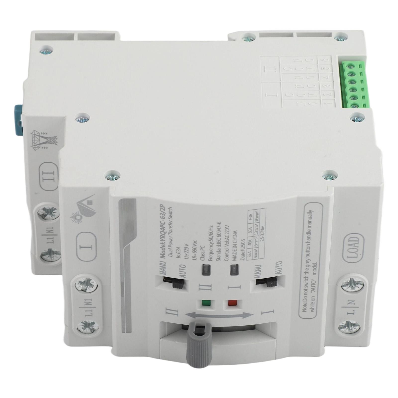 

Seamless Power Transition Dual Power Switch Automatic Fast Switching Device Dual Power Switch Robust Construction China Mainland