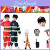 Kid's Fireman Uniform Costume Set For Kindergarten Role Play