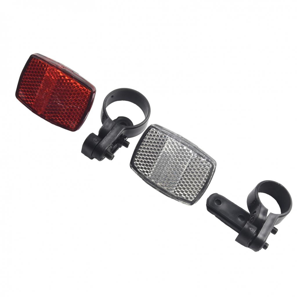2pcs Bicycle Reflector ABS Front Rear Night Shelf Reflector