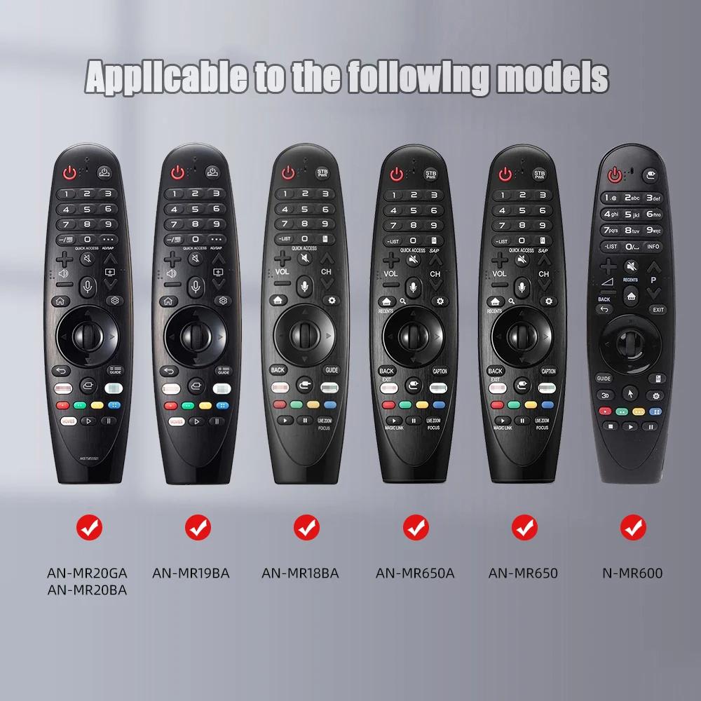 1/2pcs Silicone Protective Case for LG AN-MR600 MR650 MR18BA MR19BA MR20GA Magic Remote Control Cover Smart OLED TV Console